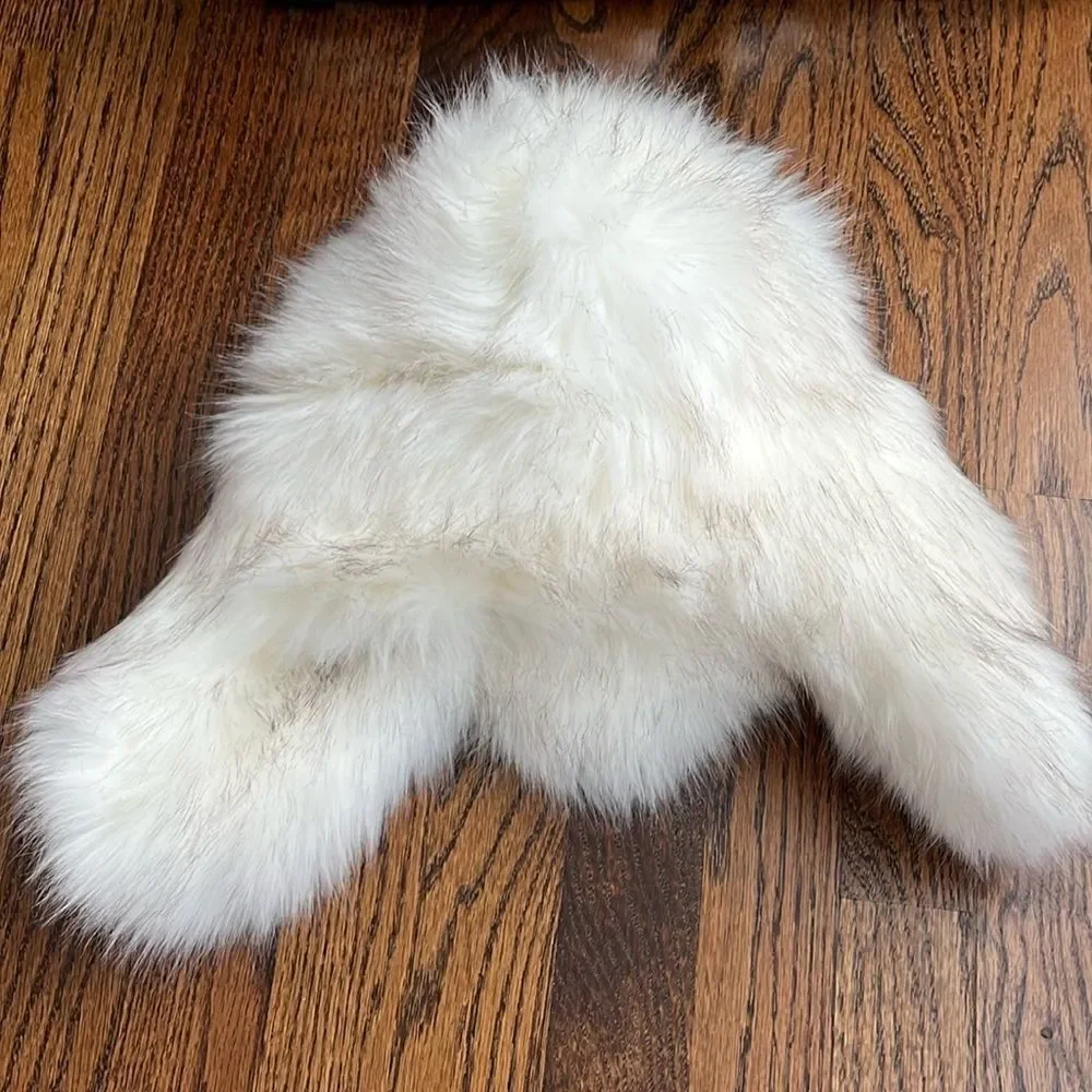 Free People Accessories Faux Fur Trapper Kangol Fur Hat Ivory Crème